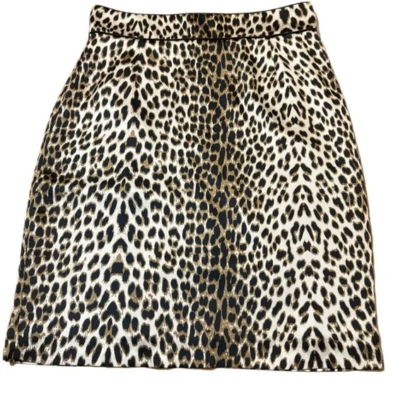 ANTONIO MELANI Leopard Print Mini Skirt - Picture 2 of 5